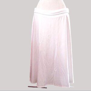 Eileen Fisher White A-Line Skirt   Size Small